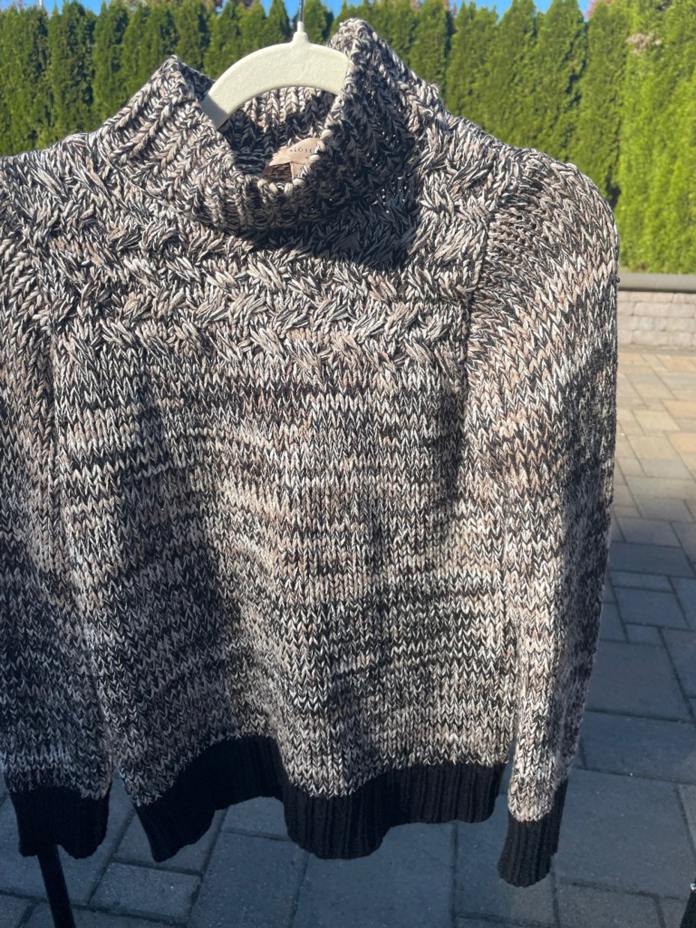 Philosophy Republic Clothing Chunky Marled Mock Neck Sweater